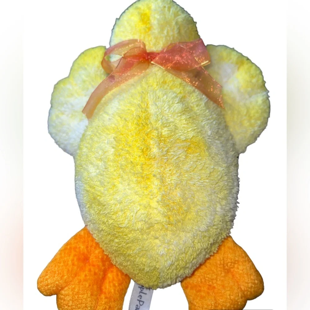 Rare People Pals Terry Cloth Duck Platypus 16” Yellow White Orange - Picture 2 of 3